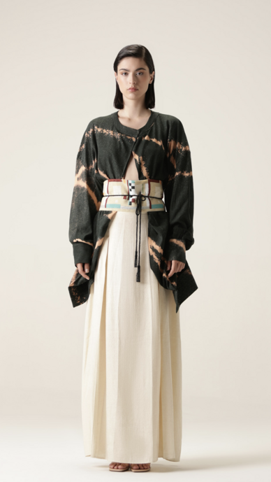 landscape beaded belt