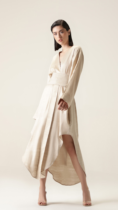 beige sandstorm dress