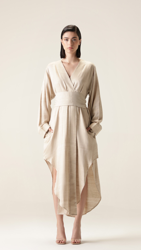 beige sandstorm dress