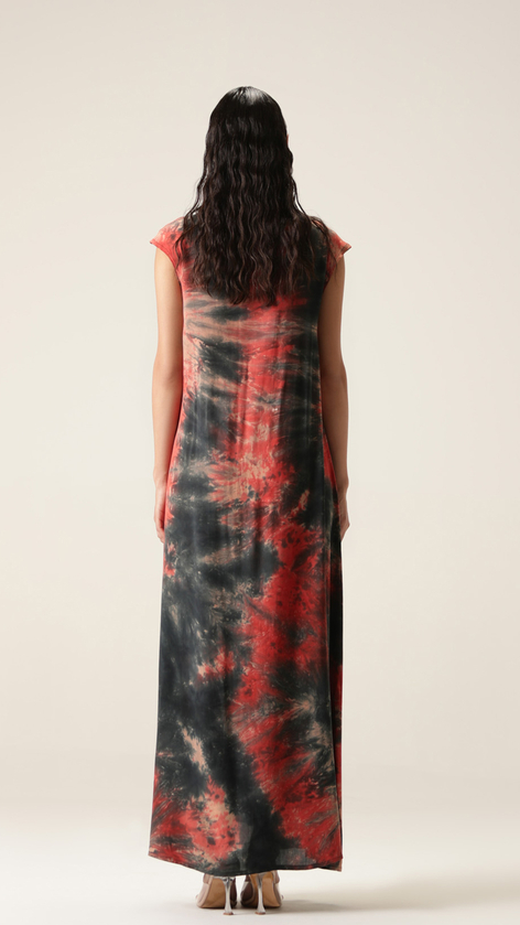 red shroom cardi dress