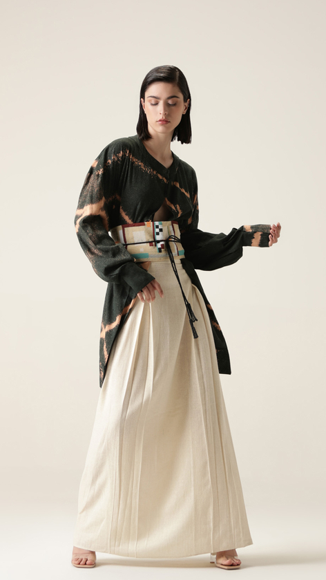 landscape beaded belt